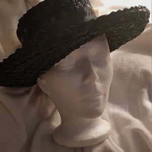 Renee, Women's black straw hat.